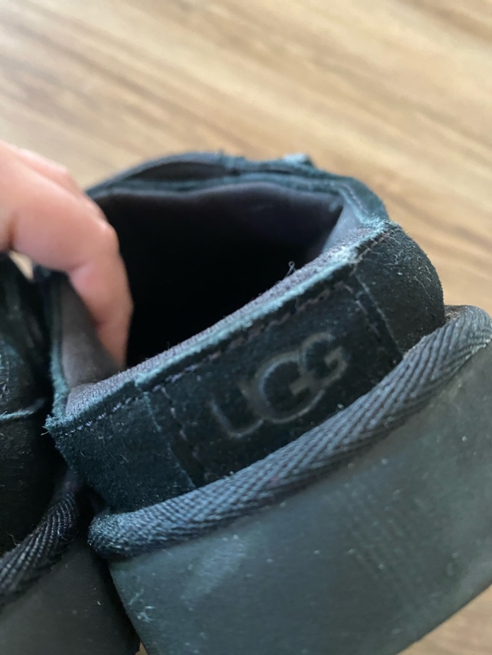 UGG Womens Goldenstar Clog - Black Suede, Size 9 - Picture 6 of 10